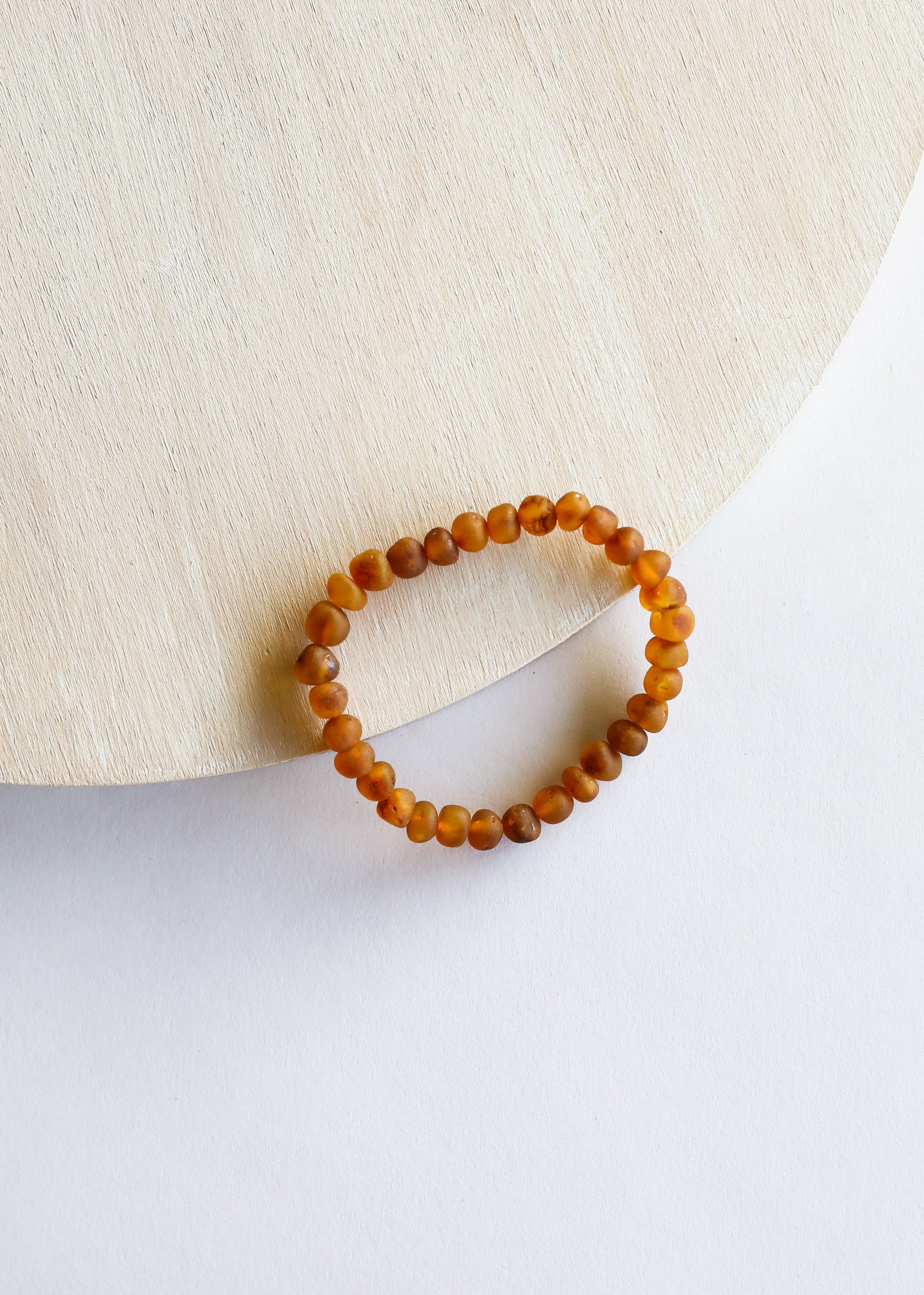 Raw Cognac Baltic Amber || Adult Bracelet - Korvel