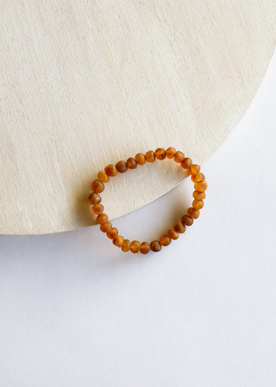 Raw Cognac Baltic Amber || Adult Bracelet - Korvel