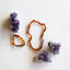 Polished Cognac Baltic Amber and Amethyst Necklace