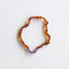 Polished Cognac Baltic Amber and Amethyst Necklace