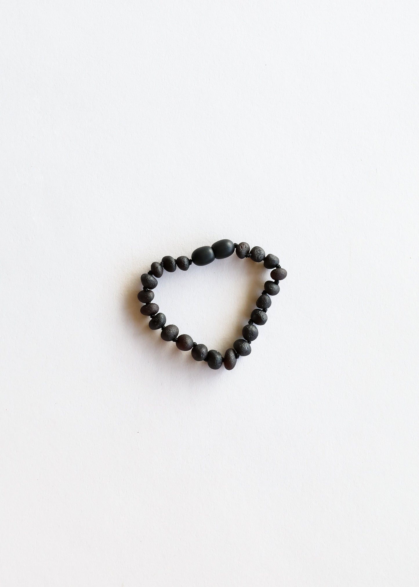 Raw Black Baltic Sea Amber Bracelet or Anklet