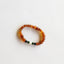 Raw Cognac Baltic Amber & Lava Stone Bracelet