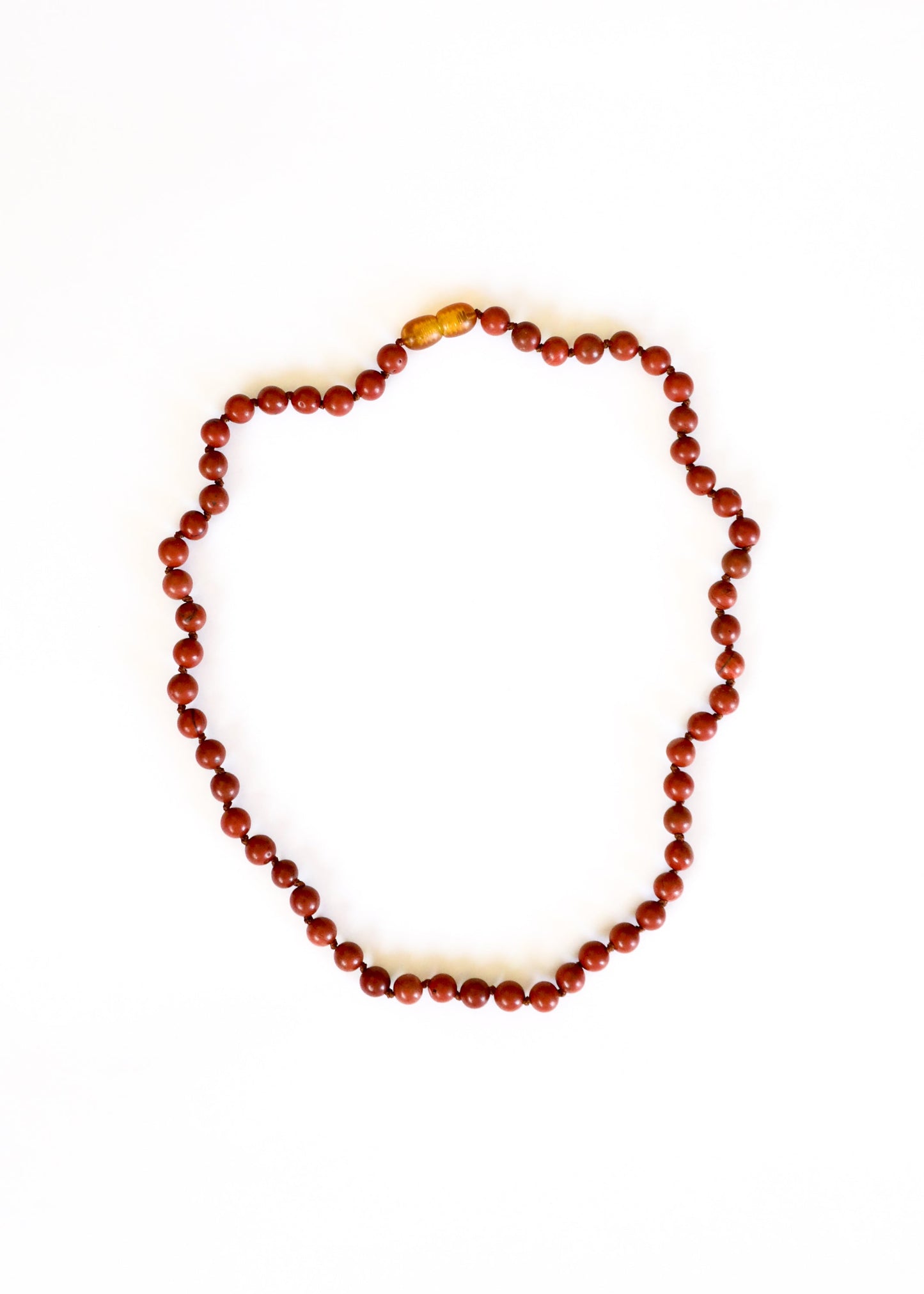 Collar de Jaspe Rojo de Piedra Pura