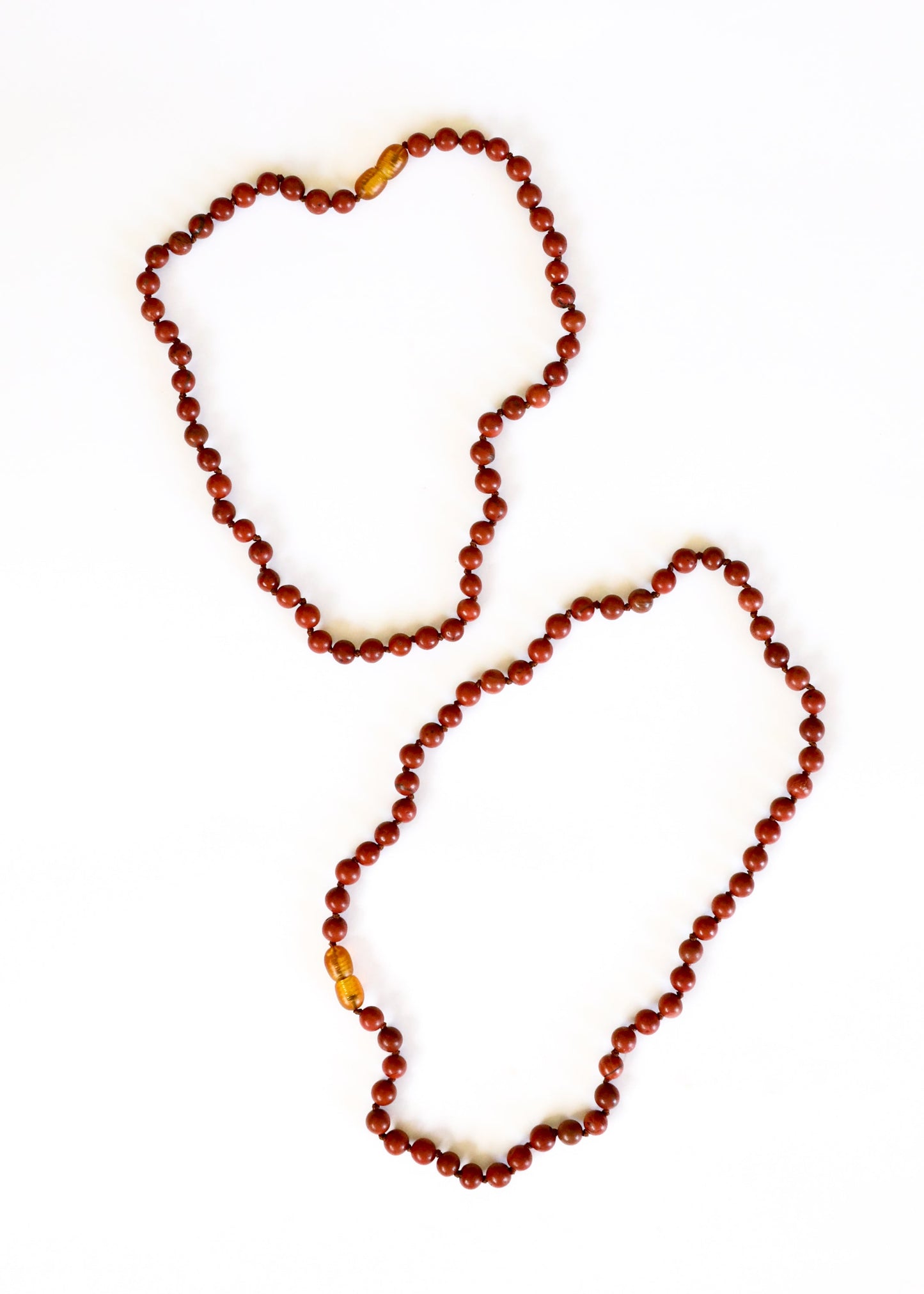 Collar de Jaspe Rojo de Piedra Pura