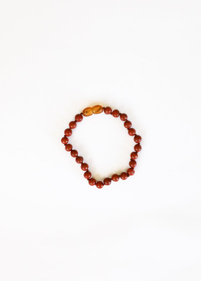Pure Gemstone Red Jasper Anklet or Bracelet