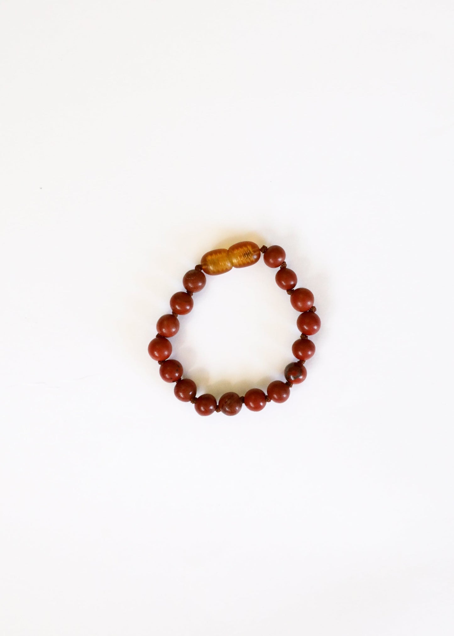 Tobillo o Pulsera de Jaspe Rojo Puro