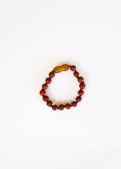Pure Gemstone Red Jasper Anklet or Bracelet