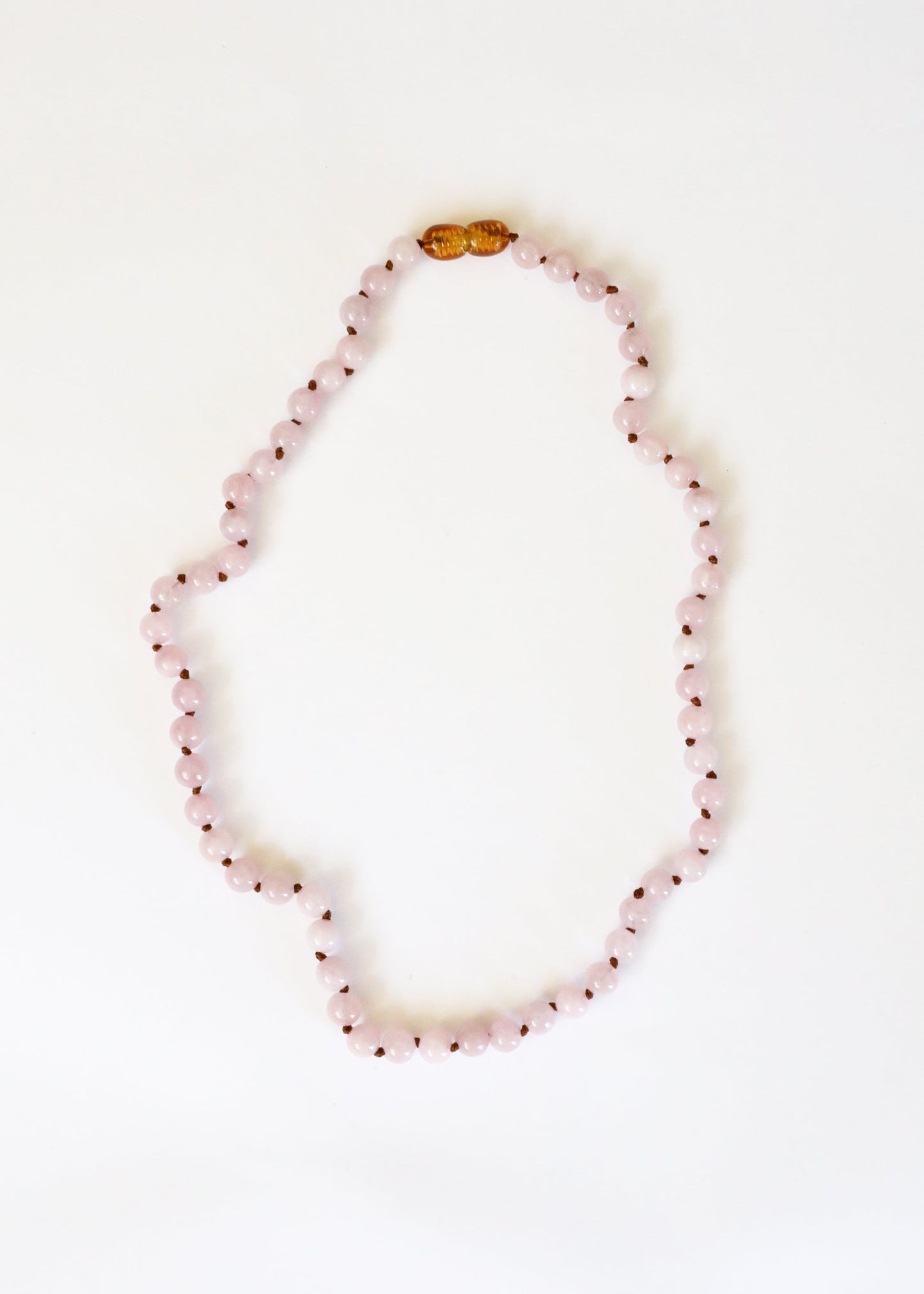 Pure Gemstone Natural Rose Quartz Beaded Necklace