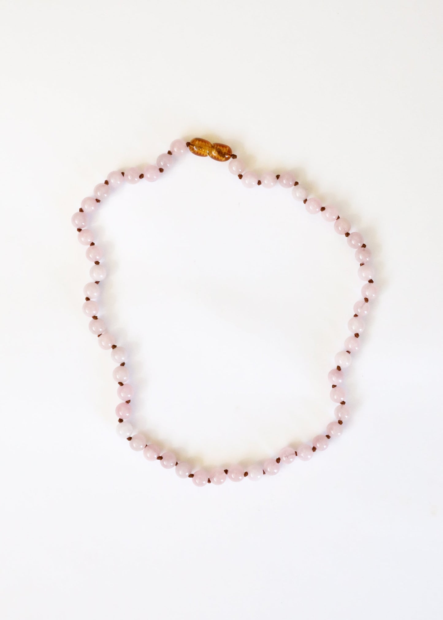 Pure Gemstone Natural Rose Quartz Beaded Necklace
