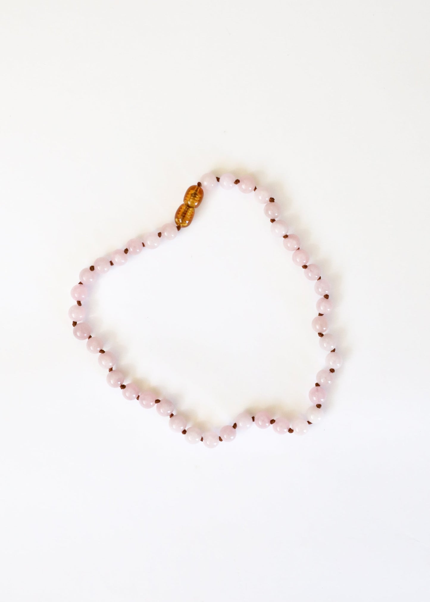 Pure Gemstone Natural Rose Quartz Beaded Necklace