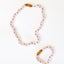 Pure Gemstone Natural Rose Quartz Beaded Necklace