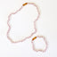 Pure Gemstone Natural Rose Quartz Beaded Necklace