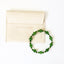 Green Jade & 14k Gold Filled Stretch Bracelet