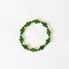 Green Jade & 14k Gold Filled Stretch Bracelet