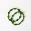 Green Jade & 14k Gold Filled Stretch Bracelet