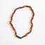 Raw Cognac Baltic Amber and Malachite Necklace Set