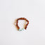 Tobillera o pulsera de ámbar báltico crudo y amazonita