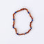 Raw Cognac Baltic Amber & Lapis Lazuli Halo Necklace