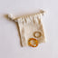 Conjunto de Anillos de Ámbar Báltico y Oro de 14K
