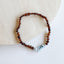 Raw Cognac Baltic Amber + Aquamarine || Necklace - Korvel