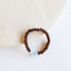 Raw Cognac Baltic Amber and Aquamarine Adult Bracelet
