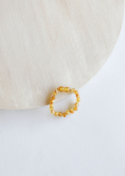 Raw Honey Baltic Amber || Anklet or Bracelet - Korvel