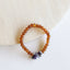 Raw Cognac Baltic Amber & Amethyst Bracelet Set