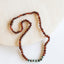 Ensemble de collier en ambre baltique cognac brut et jaspe turquoise