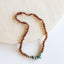 Raw Cognac Baltic Amber + Raw Turquoise Jasper || Necklace - Korvel