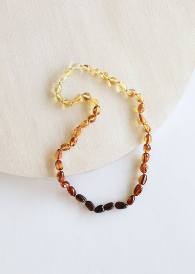 Collar de Ámbar Báltico Ombre Pulido