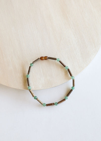 Hazelwood and Aventurine Necklace