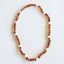 Collier Halo en Ambre Baltique Cognac Brut et Perles