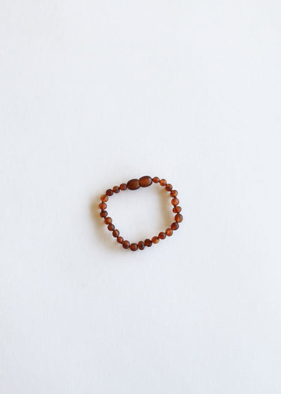 Raw Cognac Baltic Amber || Anklet or Bracelet - Korvel