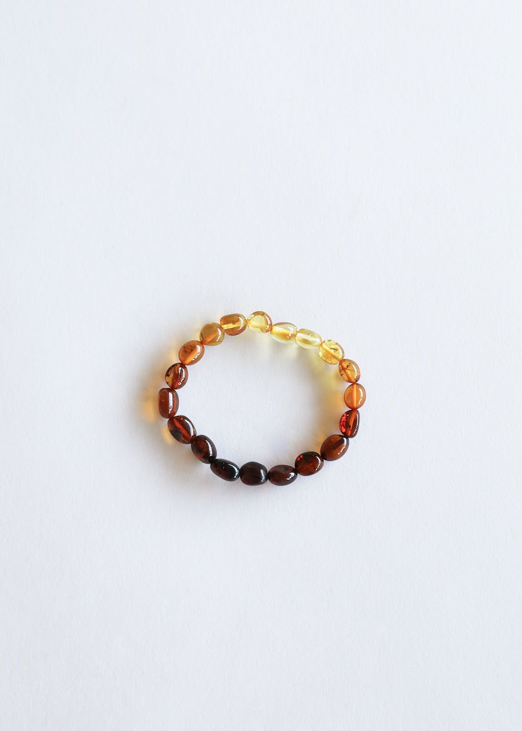 Pulsera de Ámbar del Mar Báltico Ombre Pulido