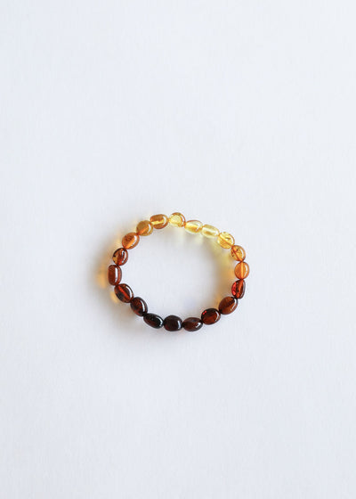 Pulsera de Ámbar del Mar Báltico Ombre Pulido