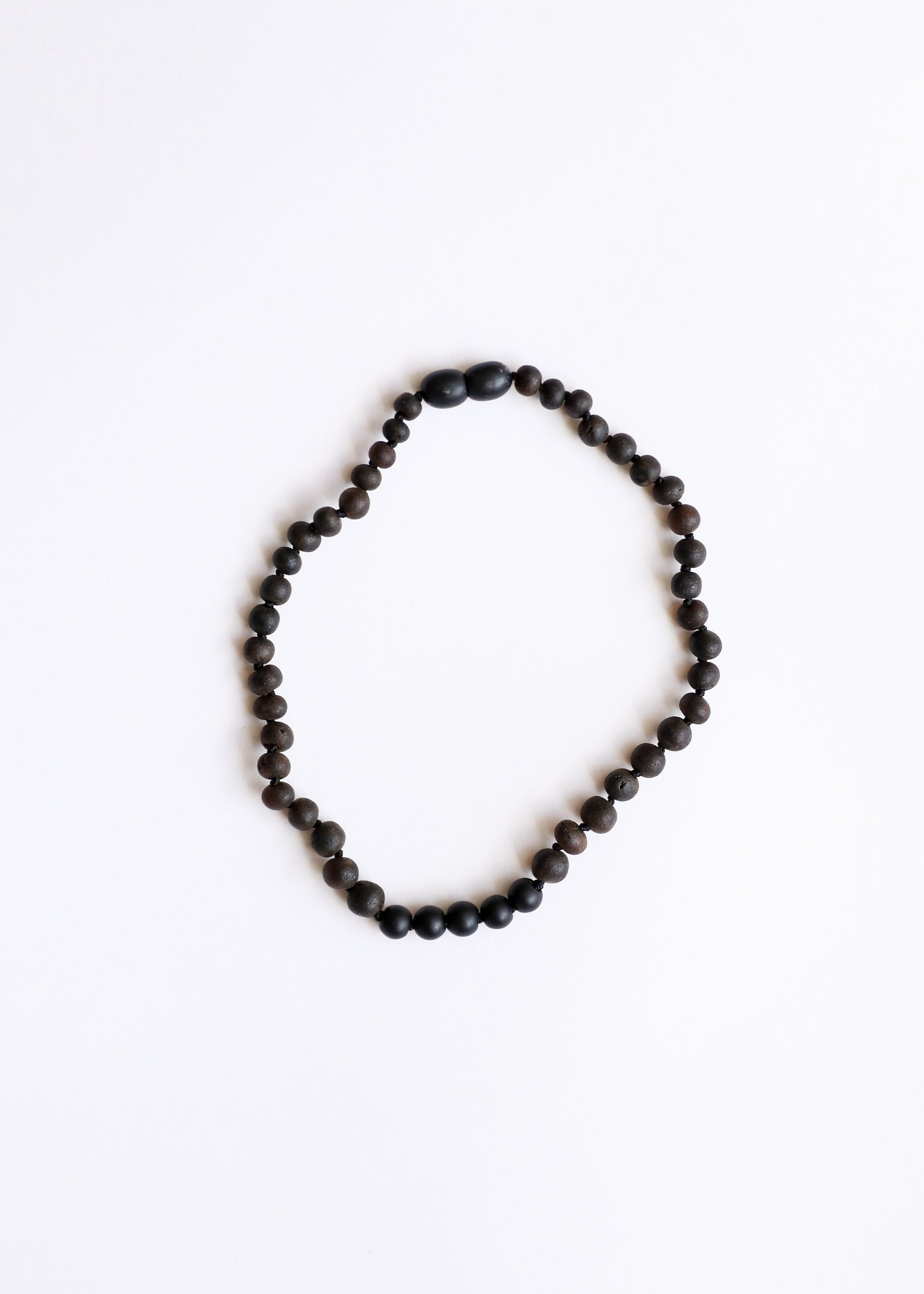Raw Black Baltic Amber + Shungite Necklace - Korvel