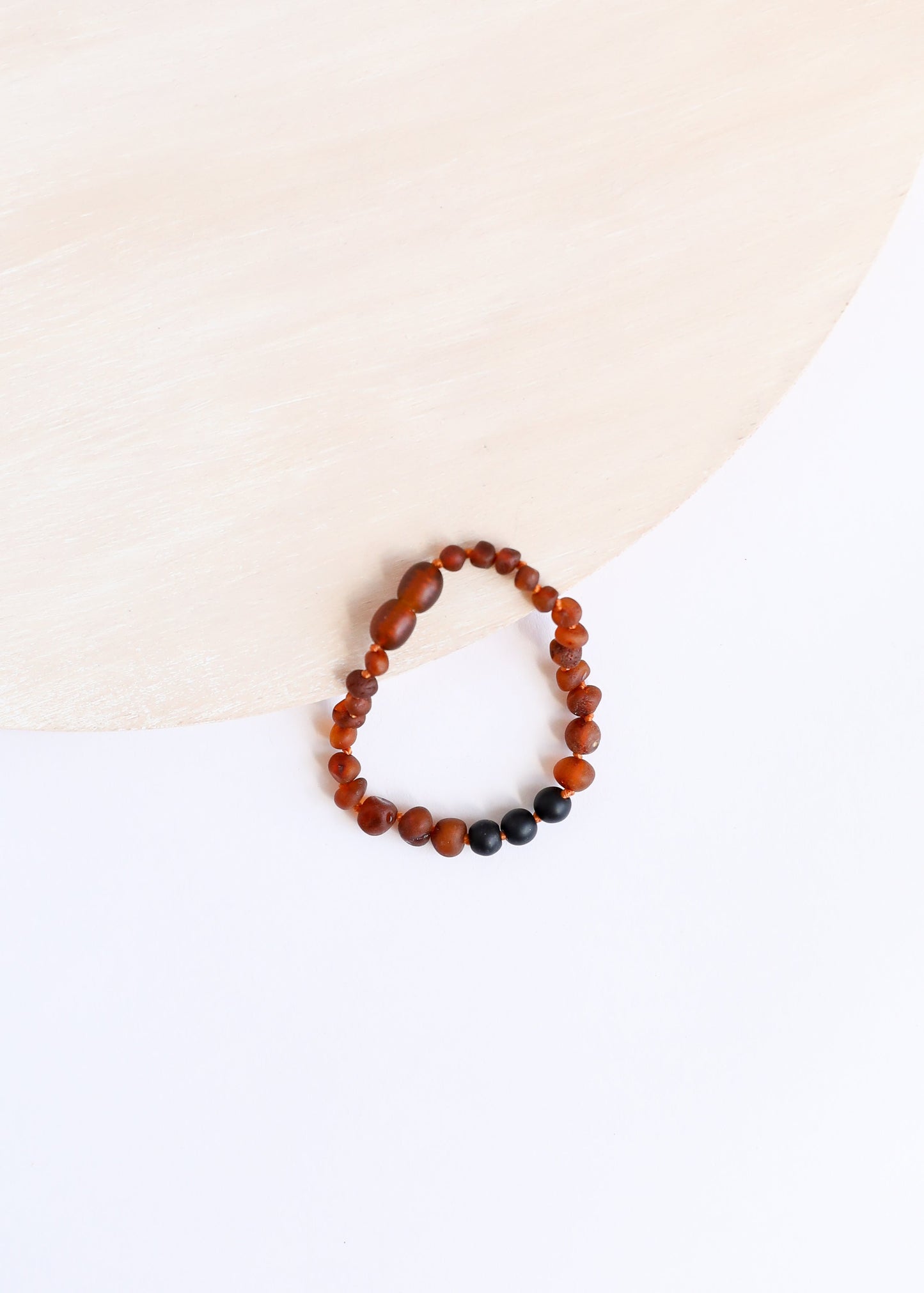 Raw Cognac Baltic Amber & Shungite Bracelet/Anklet