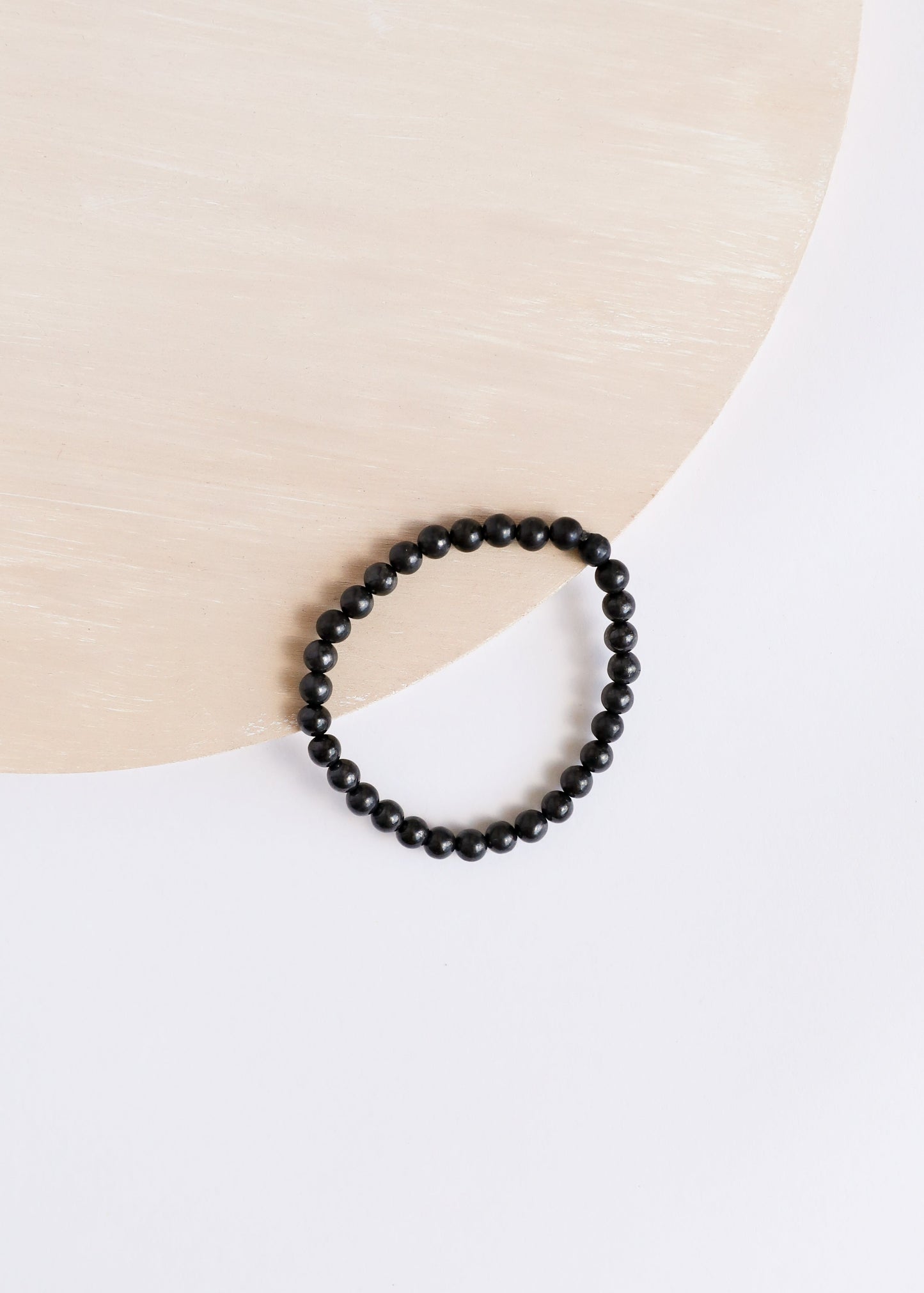 Pulsera de Estiramiento para Adultos de Shungita Natural