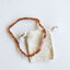 Raw Cognac Baltic Amber + Raw Rose Quartz || Necklace - Korvel