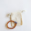 Pulsera de Adulto de Ámbar Báltico Cognac Crudo y Amatista