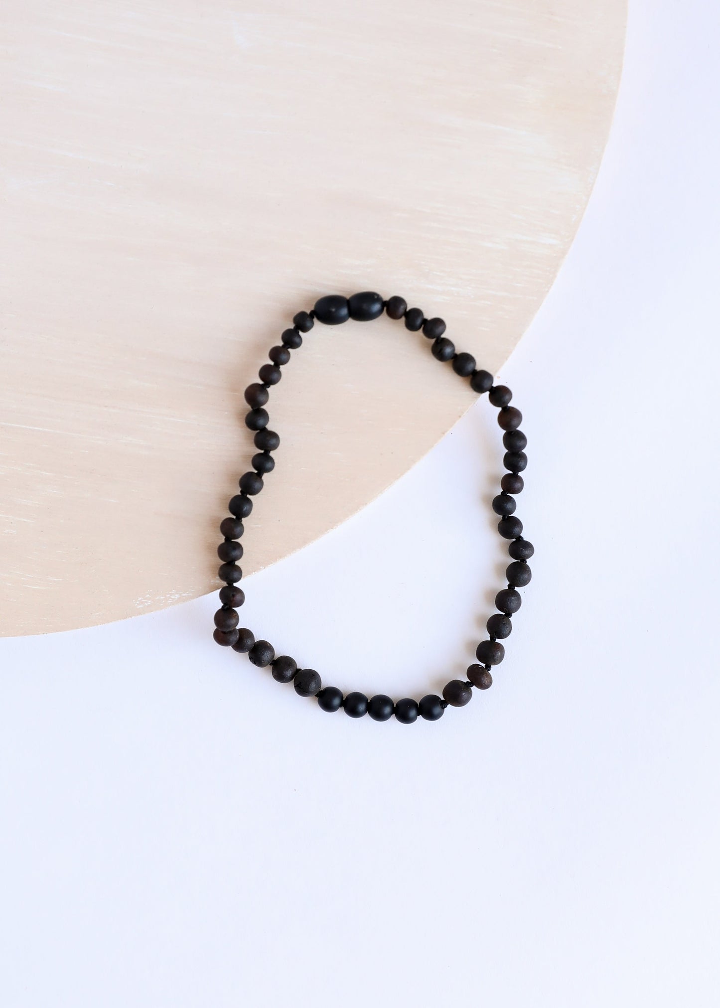 Raw Black Baltic Amber + Shungite Necklace - Korvel