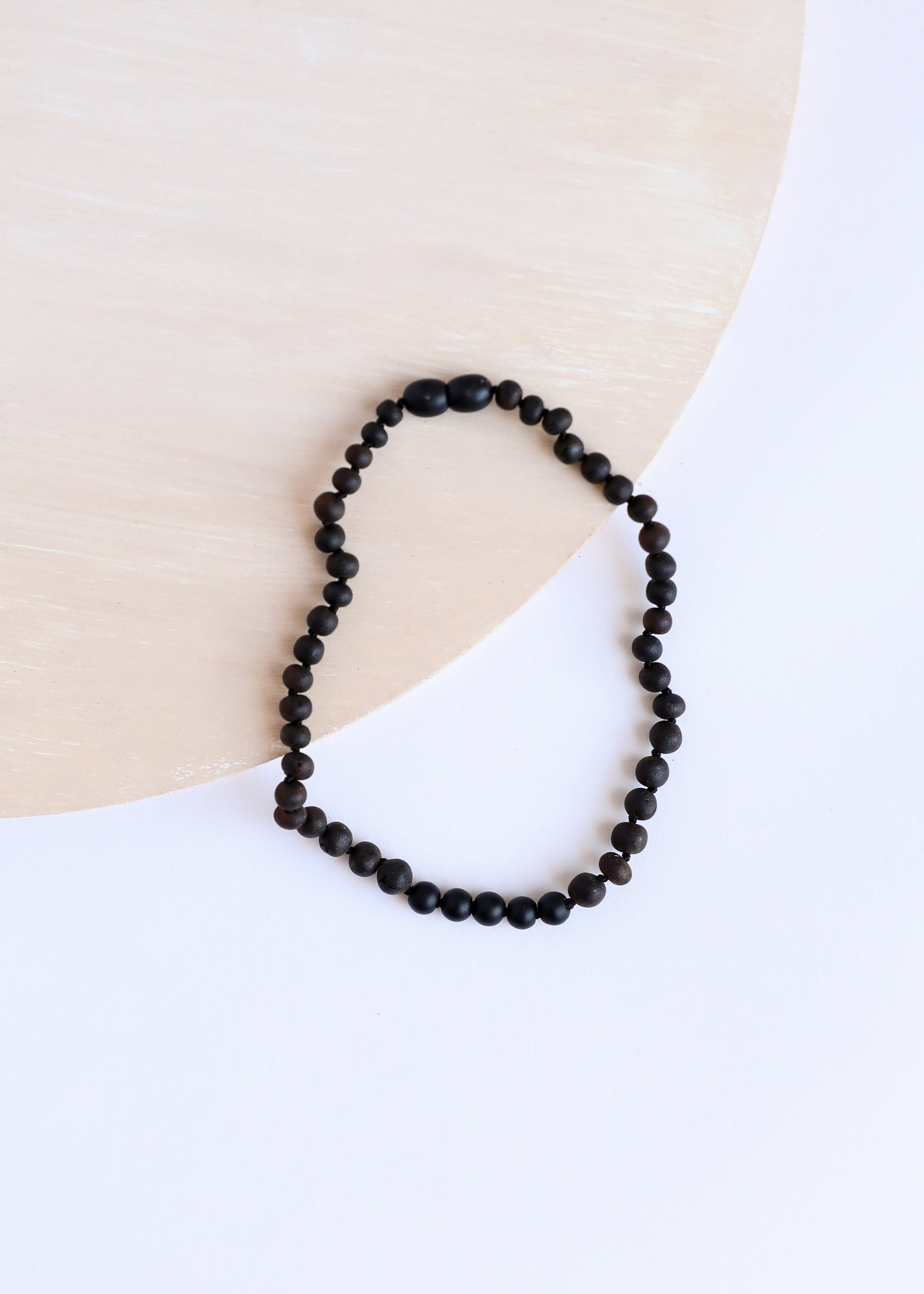 Raw Black Baltic Amber + Shungite Necklace - Korvel