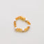 Bracelet ou anklet en ambre baltique miel brut et perles halo