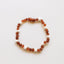 Raw Cognac Baltic Amber & Pearl Halo Anklet or Bracelet