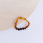 Tobillera o pulsera de ámbar báltico ombre crudo y lava
