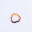 Tobillera o pulsera de ámbar báltico ombre crudo y lava