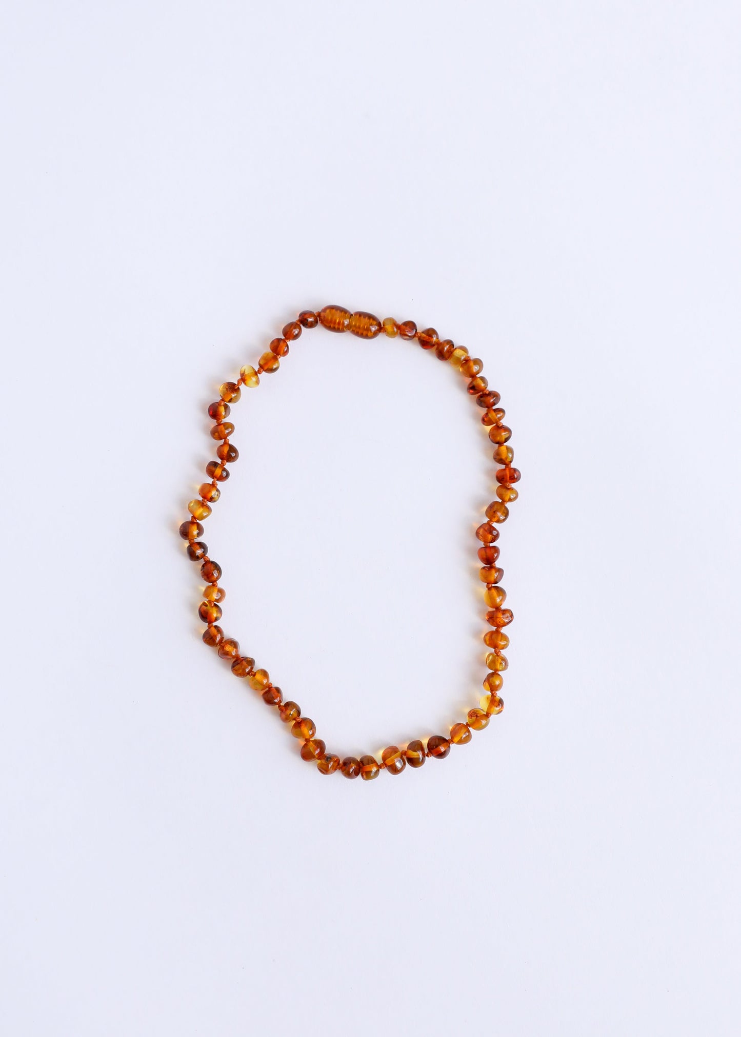 Polished Cognac Baltic Amber || Necklace - Korvel