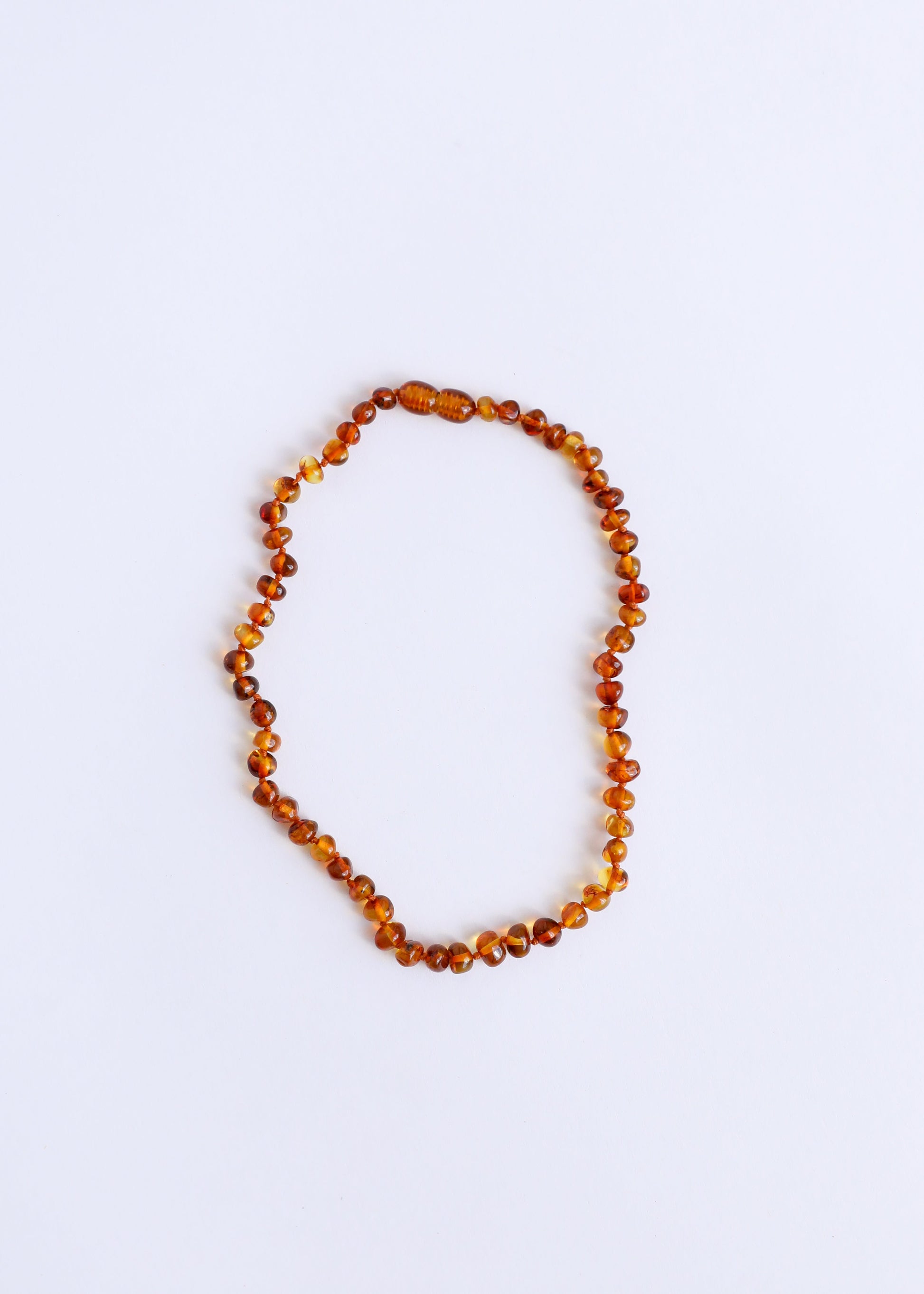 Polished Cognac Baltic Amber || Necklace - Korvel