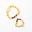 Raw Honey Baltic Amber & Mookaite Jasper Bracelet/Anklet