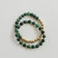 Bracelet Sun + Lune en Jaspe Turquoise 14k Or Rempli